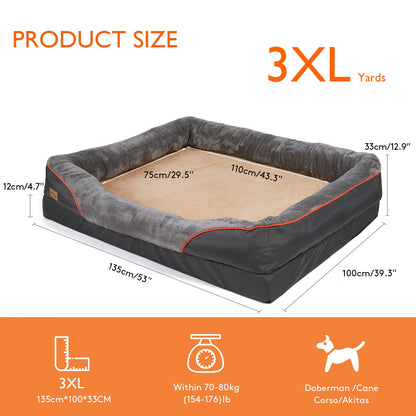 Orthopedic Memory Foam Dog Bed