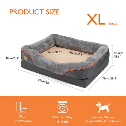 Orthopedic Memory Foam Dog Bed