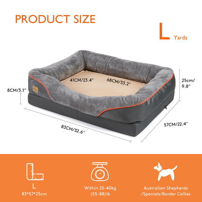 Orthopedic Memory Foam Dog Bed