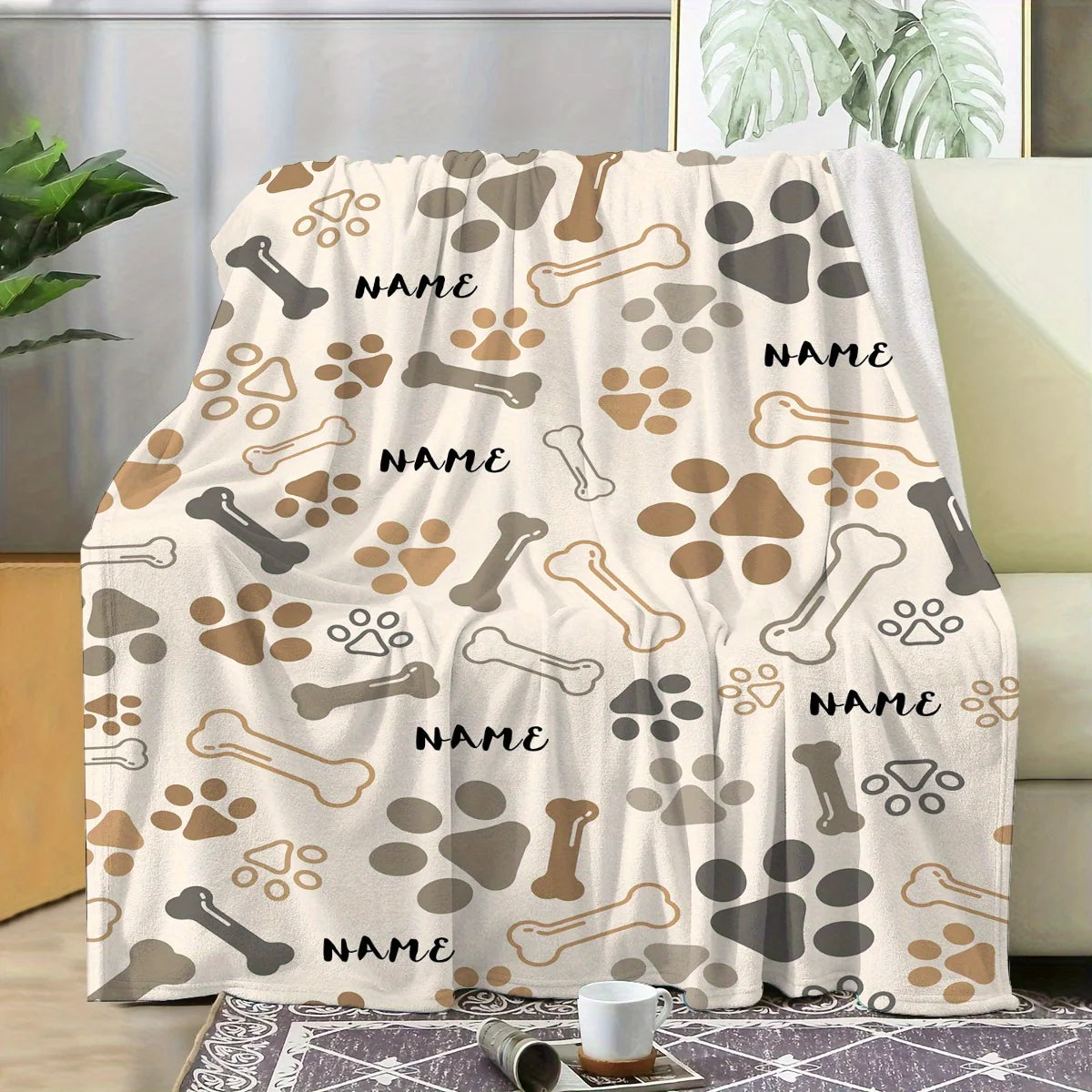Personalized Pet Name Blanket